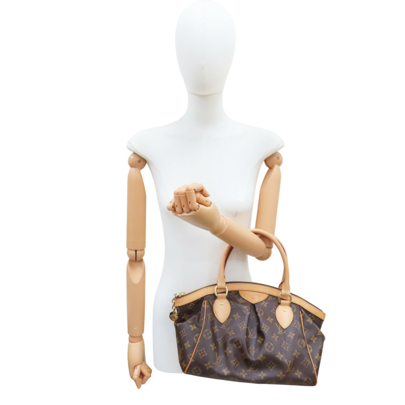 棕色 原花 帆布 Tivoli PM 手提包【LOUIS VUITTON LV 路易威登】 M40143-7