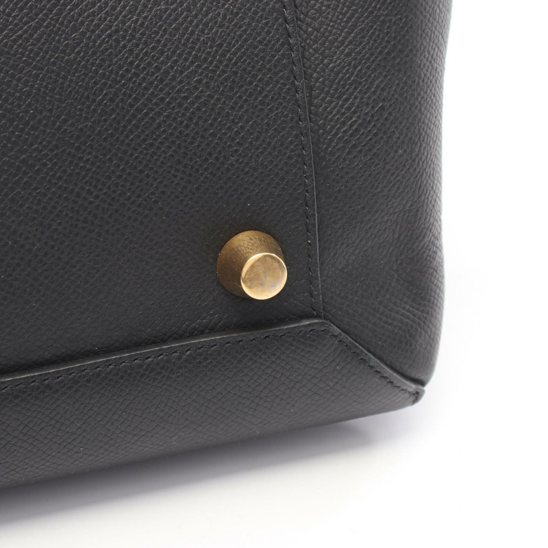 CELINE BELT MINI 單肩手提包 176103 黑色真皮二手女款-8