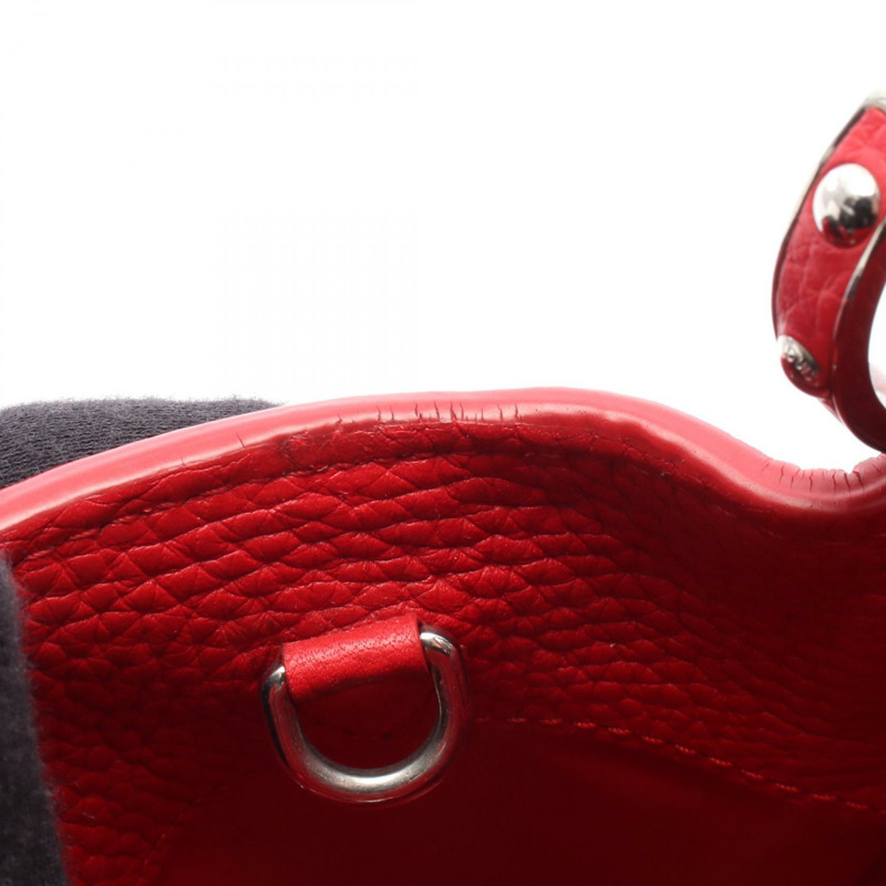 路易威登 Capucines BB 單肩斜背包 M94754 皮革 紅寶石色 二手-6