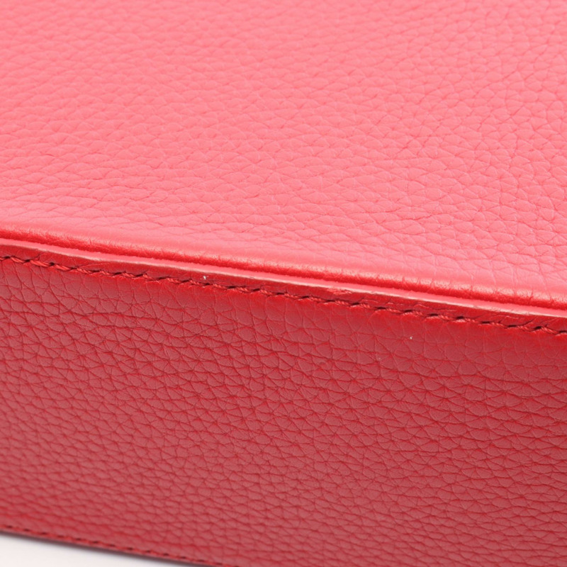 路易威登 Capucines BB 單肩斜背包 M94754 皮革 紅寶石色 二手-7