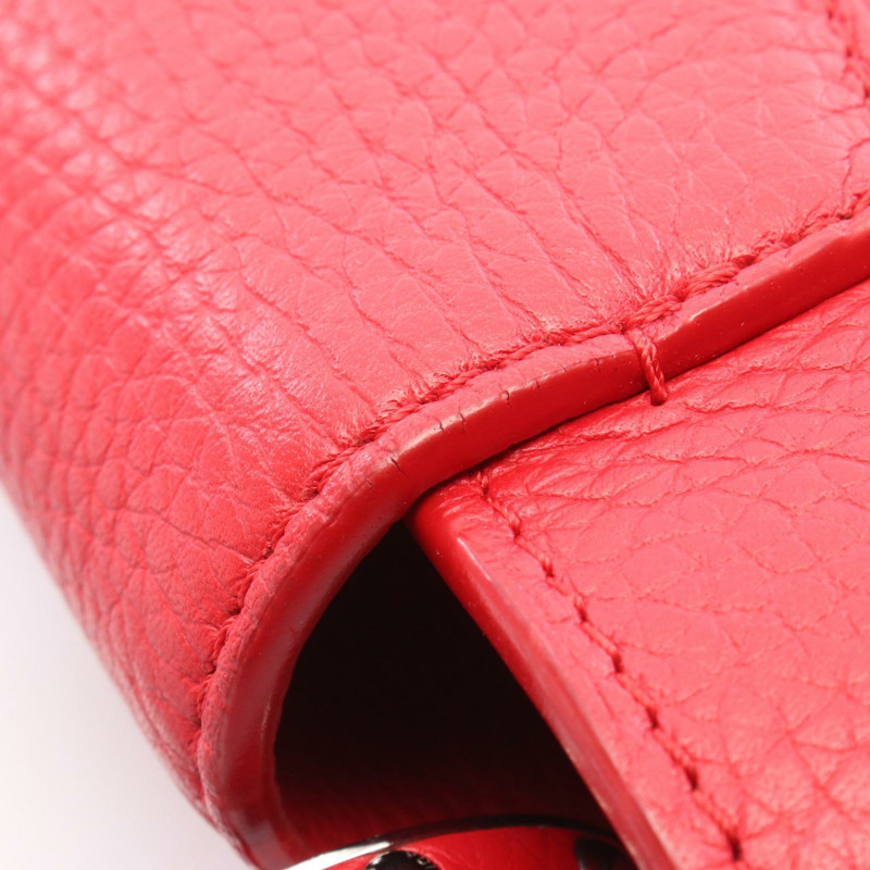 路易威登 Capucines BB 單肩斜背包 M94754 皮革 紅寶石色 二手-8