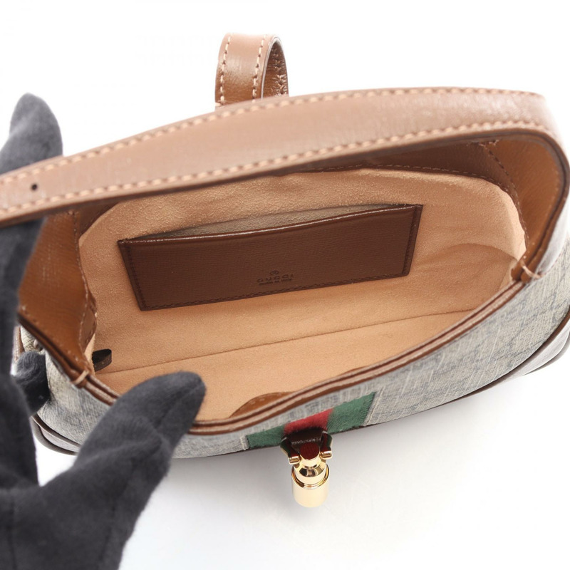 GUCCI Jackie 1961 GG Supreme 單背包 637092 帆布 米棕色 二手-2