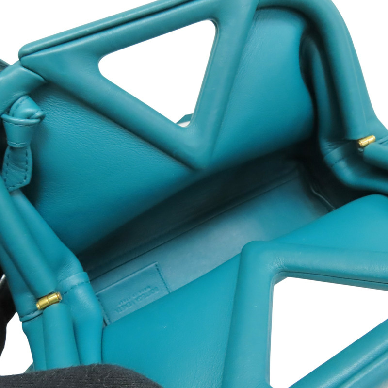 藍綠色 牛皮 Small Point 肩背包【BOTTEGA VENETA BV 寶緹嘉】 658476-4