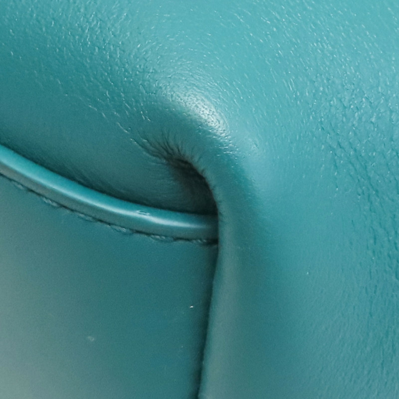 藍綠色 牛皮 Small Point 肩背包【BOTTEGA VENETA BV 寶緹嘉】 658476-8