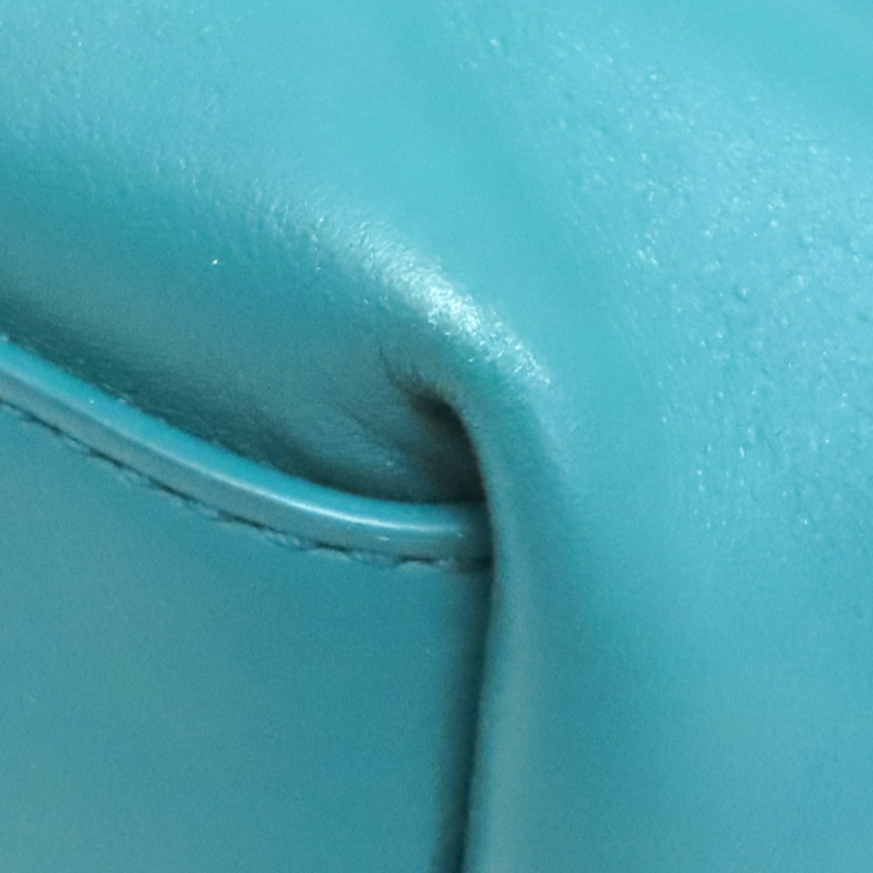 藍綠色 牛皮 Small Point 肩背包【BOTTEGA VENETA BV 寶緹嘉】 658476-10