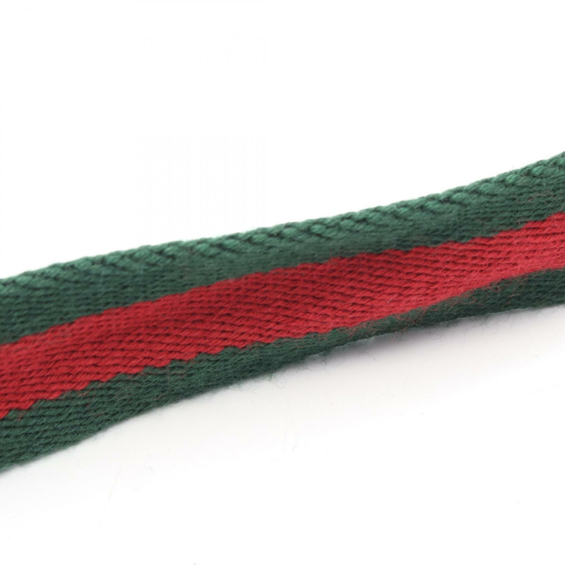 GUCCI Shelly系列 GG帆布單肩斜背包 189749 帆布皮革 BK 二手-5