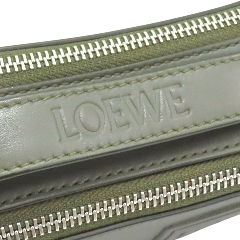 綠色 牛皮 Camera 肩背包【LOEWE 羅威】 C565R41X05-6