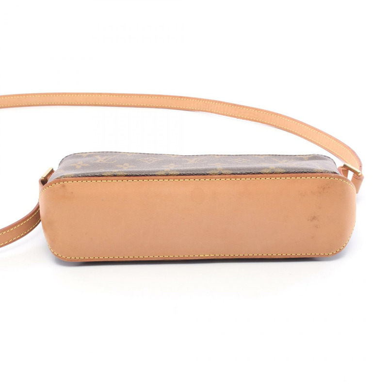 路易威登 Trotter 單肩斜背包 M51240 Monogram 皮革 棕色 二手-5