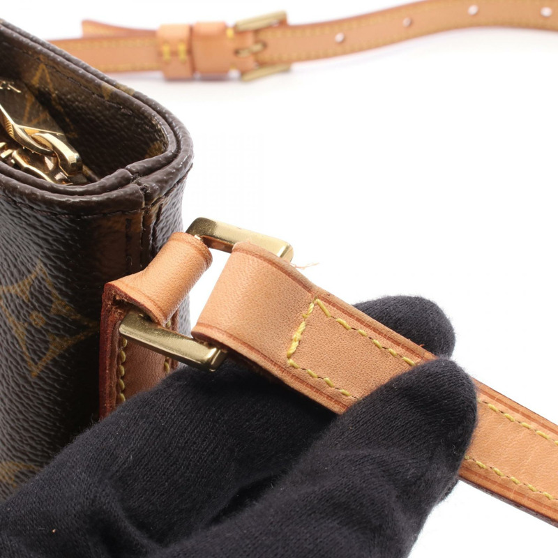 路易威登 Trotter 單肩斜背包 M51240 Monogram 皮革 棕色 二手-6