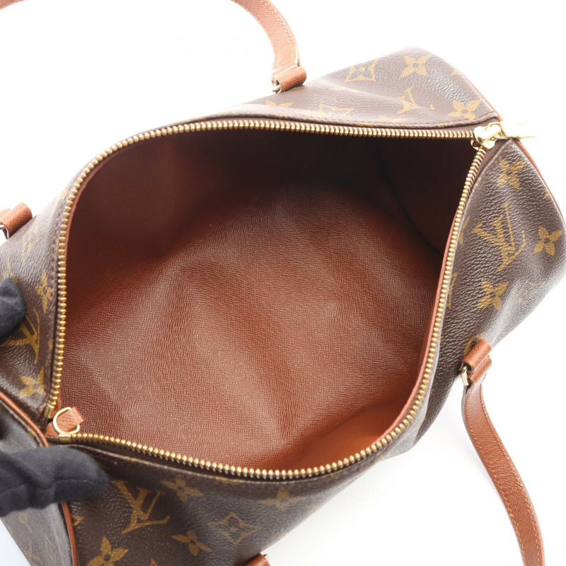路易威登 Papillon 30 Old 手提包 M51365 Monogram 帆布皮革棕色二手-2