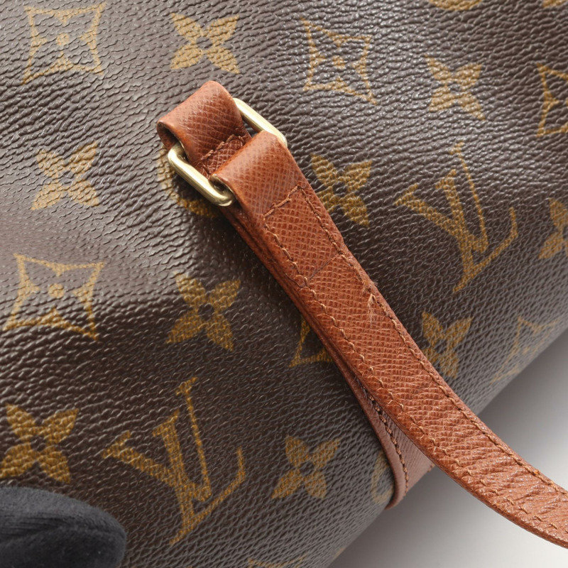 路易威登 Papillon 30 Old 手提包 M51365 Monogram 帆布皮革棕色二手-6