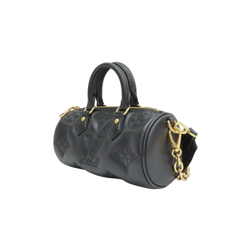 黑色 Bubblegram牛皮 Papillon BB 兩用包【LOUIS VUITTON LV 路易威登】 M59800-2