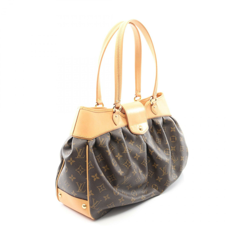 路易威登 Boesi MM 單肩手提包 M45714 Monogram 皮革 棕色 二手-1