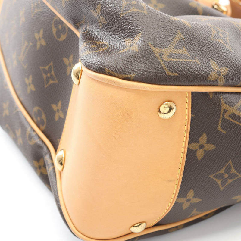 路易威登 Boesi MM 單肩手提包 M45714 Monogram 皮革 棕色 二手-7