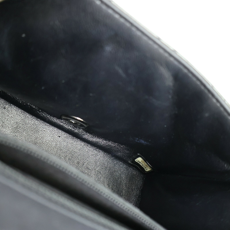 深綠色 菱格紋 漆皮 Mini Classic 肩背包 無卡【CHANEL 香奈兒】 A35200-5