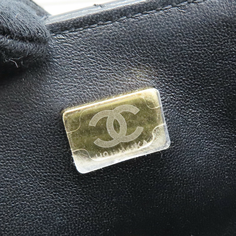 黑色 羊皮 珍珠鍊帶 兩用包【CHANEL 香奈兒】 AS4384-8