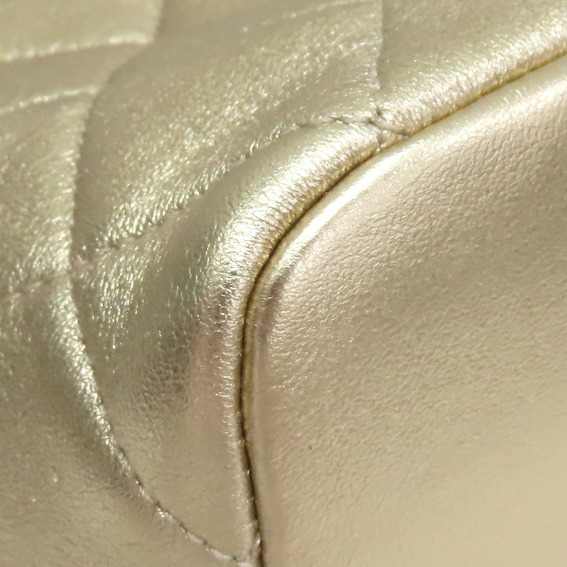 金色羊皮 Hobo 飯盒 鍊帶 兩用包 AS3242【CHANEL 香奈兒】 AS3242-13