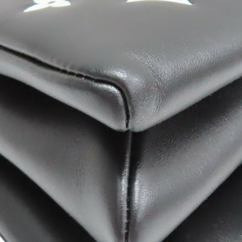 黑色 原花 羊革 Coussin PM 肩背包【LOUIS VUITTON LV 路易威登】 M59398-10