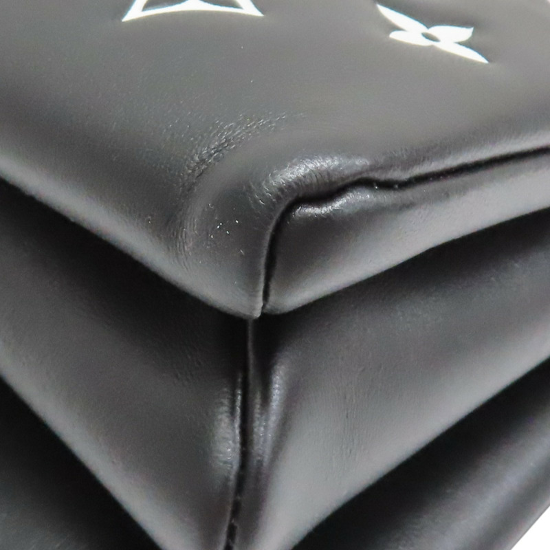 黑色 原花 羊革 Coussin PM 肩背包【LOUIS VUITTON LV 路易威登】 M59398-11