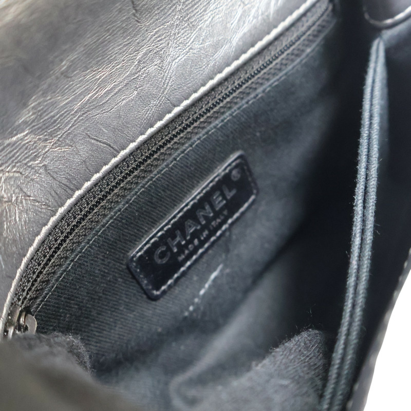 銀色 菱格紋 牛皮 Coco Handle XS 两用包 無卡【CHANEL 香奈兒】 A92990-5