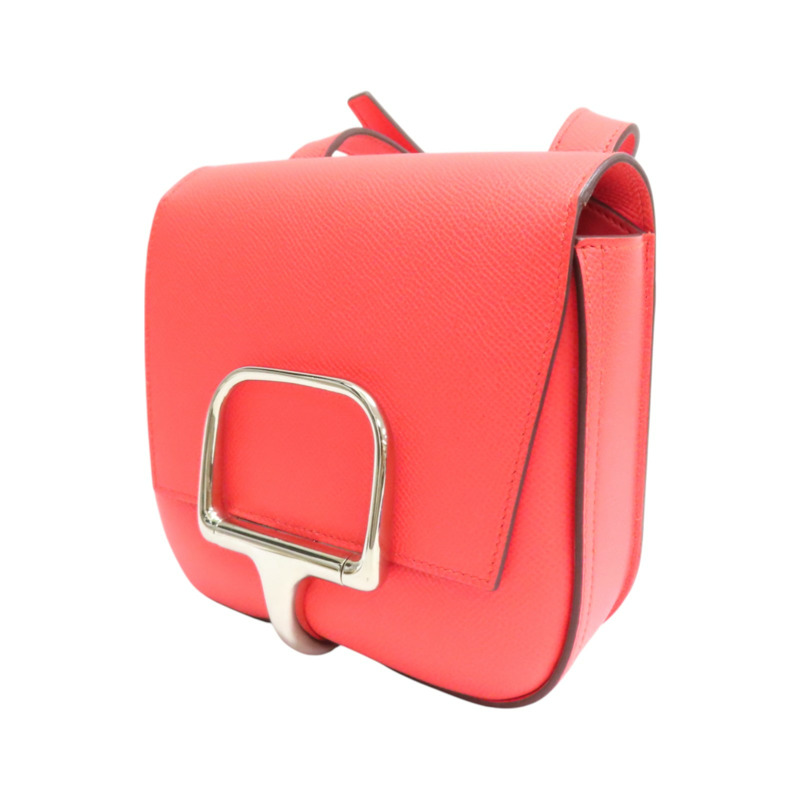 德克薩斯粉 Epsom牛皮 Della Cavalleria 肩背包 U刻【HERMES 愛馬仕】-2