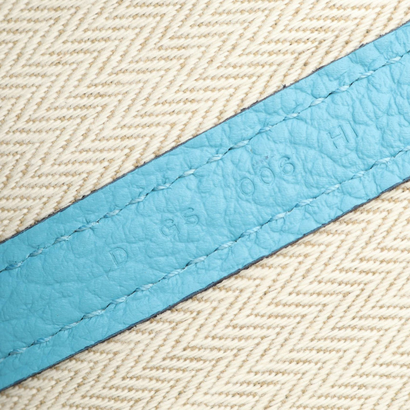 愛馬仕 Garden Party PM 手袋 D Country 皮革 藍色阿茲特克色 二手 SHW-4