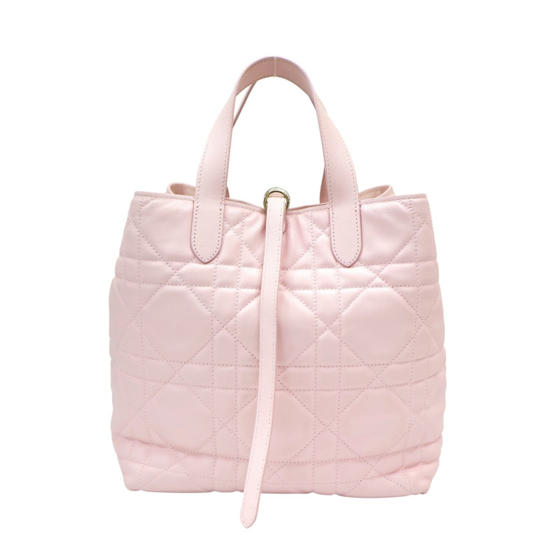 粉色 牛皮 Toujours 中型直式 托特包 肩背包 M2836OSWN【Dior 迪奧 】 M2836OSNW_M02N-1