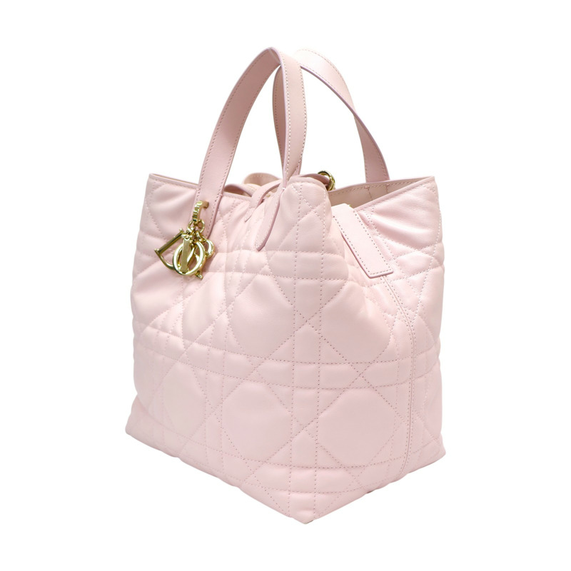 粉色 牛皮 Toujours 中型直式 托特包 肩背包 M2836OSWN【Dior 迪奧 】 M2836OSNW_M02N-2