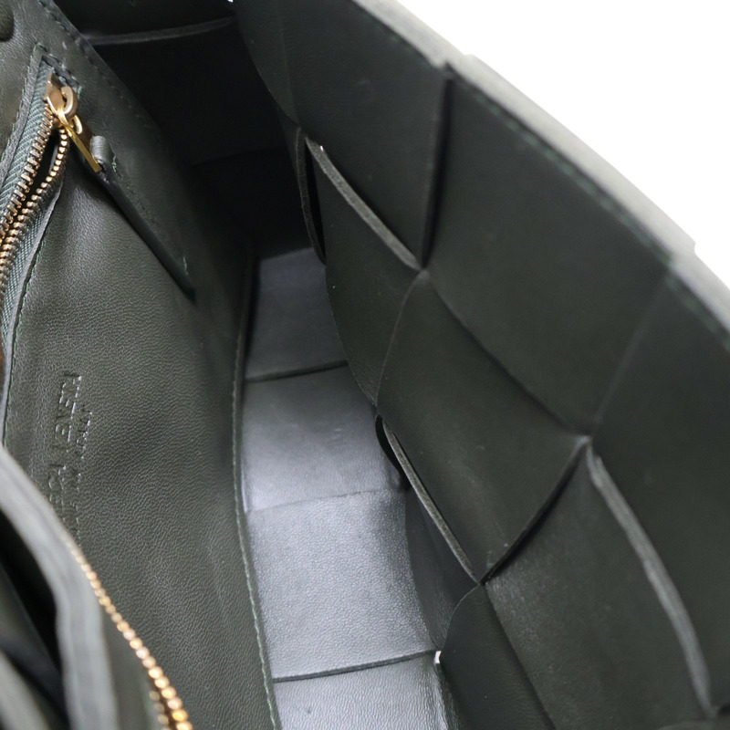 墨綠色 編織羊皮 Cassette 肩背包【BOTTEGA VENETA BV 寶緹嘉】 578004-5