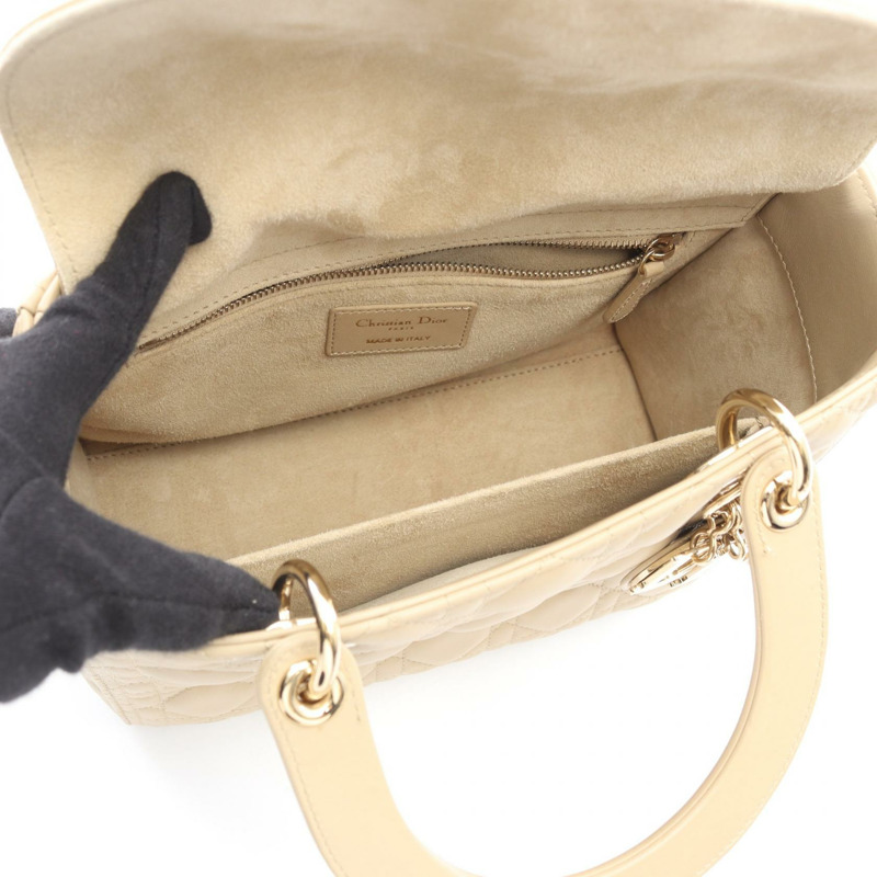 Christian Dior LADY DIOR MY ABCDIOR Lady Cannage 單肩手提包 皮革 二手-2