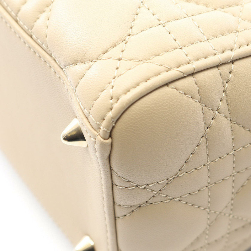 Christian Dior LADY DIOR MY ABCDIOR Lady Cannage 單肩手提包 皮革 二手-8