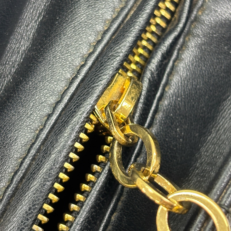 黑色 籐格紋 羊皮 Lady Dior Large 兩用包【Dior 迪奧】 M0566ONGE-8