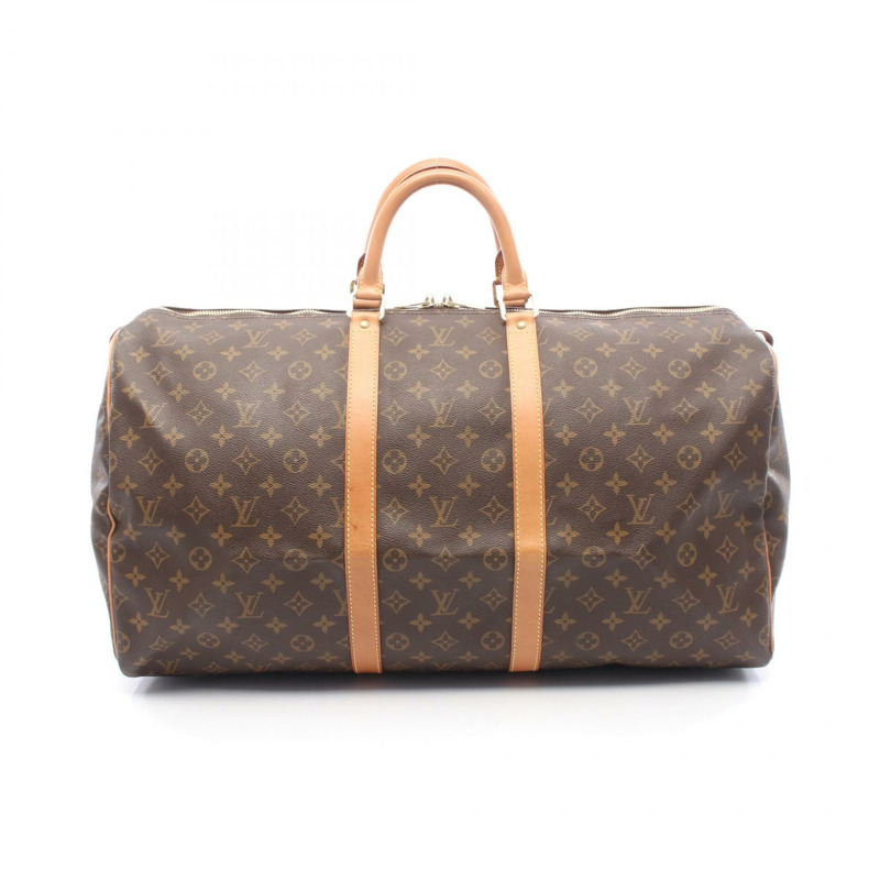 路易威登 Keepall 55 旅行手提包 M41424 Monogram 皮革 棕色 二手 LV-0