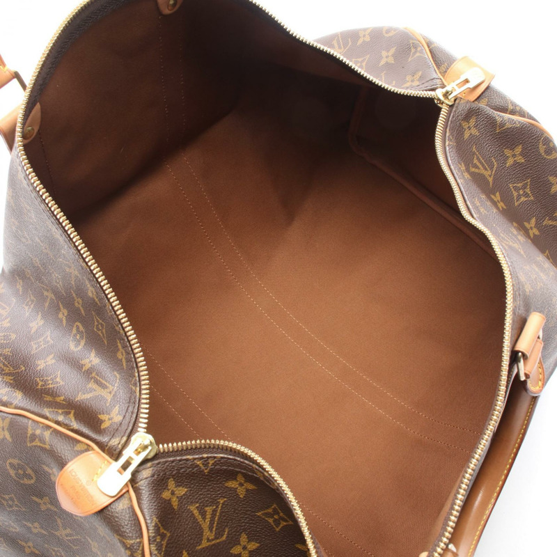 路易威登 Keepall 55 旅行手提包 M41424 Monogram 皮革 棕色 二手 LV-2