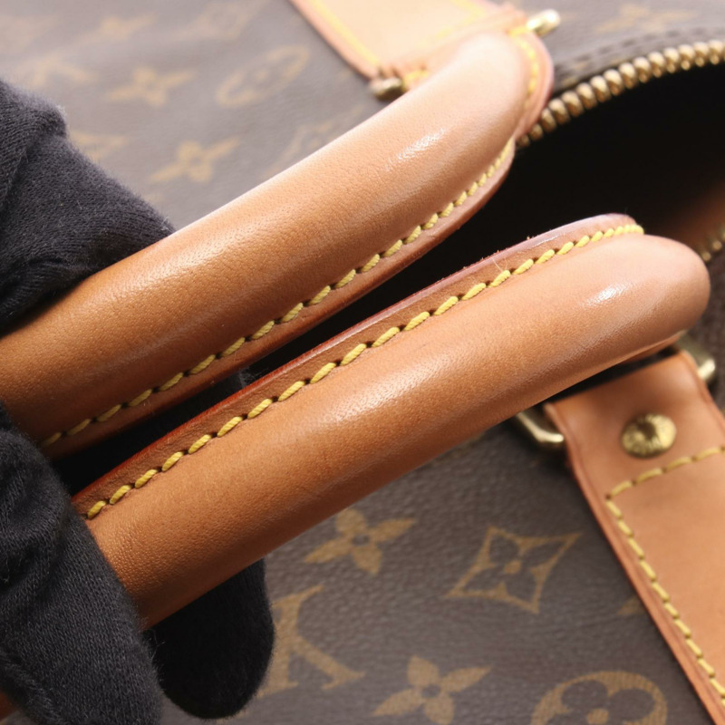 路易威登 Keepall 55 旅行手提包 M41424 Monogram 皮革 棕色 二手 LV-7