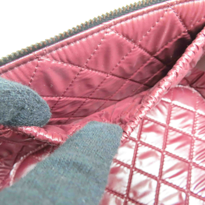 黑色 菱格紋 羊皮 Vanity Pouch 化妝包 手提包【CHANEL 香奈兒】-5