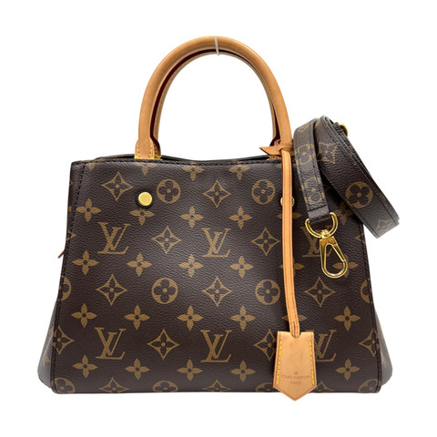 棕色 原花 帆布 Montaigne BB 两用包【LOUIS VUITTON LV 路易威登】 M41055