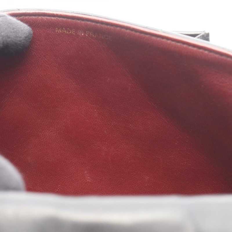 香奈兒 (CHANEL) 絎縫鏈條單肩包，羊皮材質，黑色，二手，女士款，金色五金-6