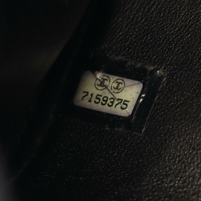 香奈兒 2.55 巧克力棒鏈條單肩包,羊皮材質,黑色,二手,金色五金-4