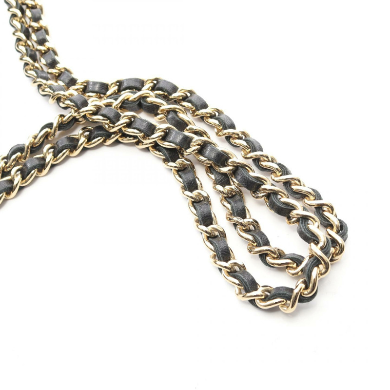 香奈兒 2.55 巧克力棒鏈條單肩包,羊皮材質,黑色,二手,金色五金-13