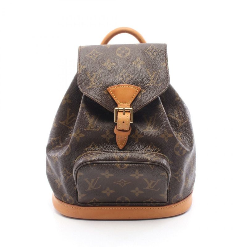 路易威登迷你 Montsouris 雙肩包 M51137 Monogram 皮革 棕色 LV-0