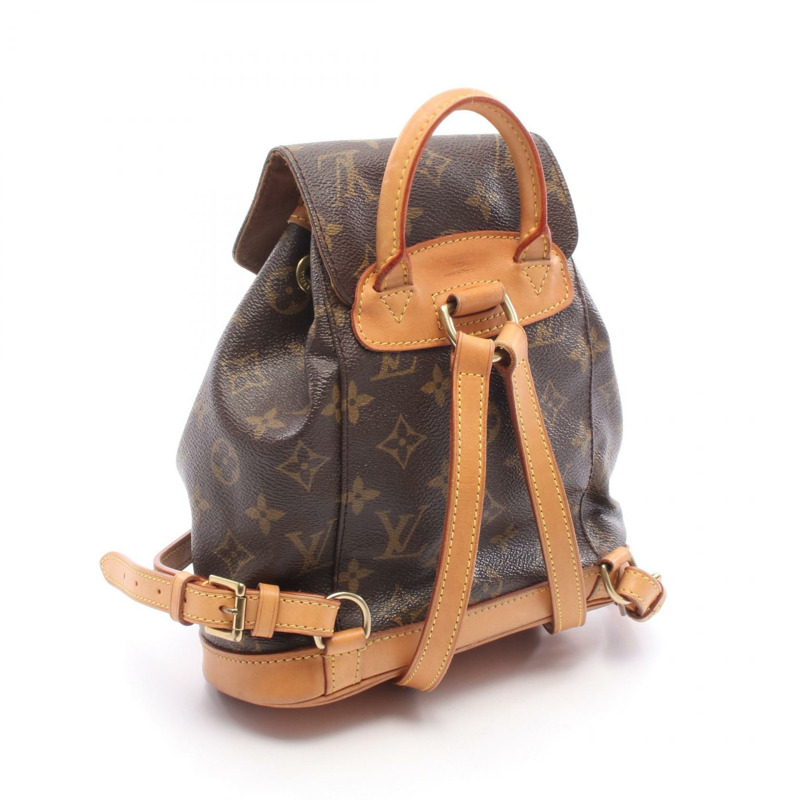 路易威登迷你 Montsouris 雙肩包 M51137 Monogram 皮革 棕色 LV-1