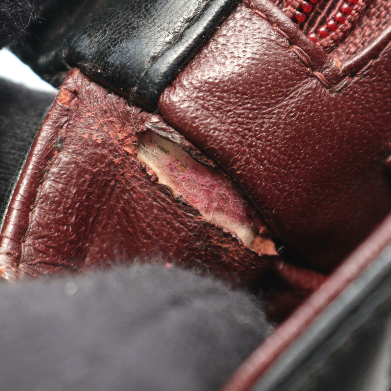 香奈兒 (CHANEL) 迷你絎縫鏈條斜背包 A01115 黑色羊皮二手 CC-5