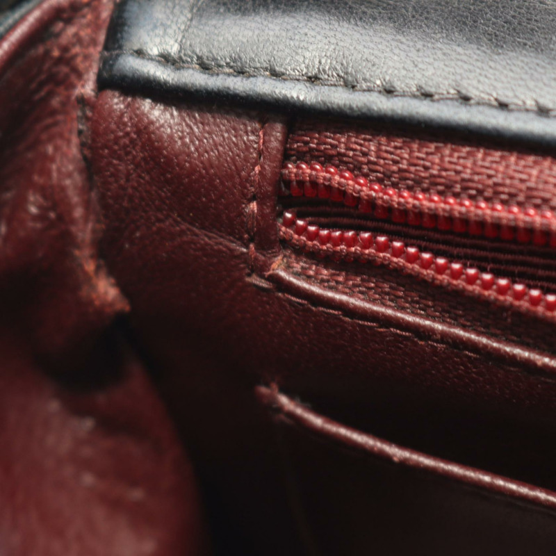 香奈兒 (CHANEL) 迷你絎縫鏈條斜背包 A01115 黑色羊皮二手 CC-6