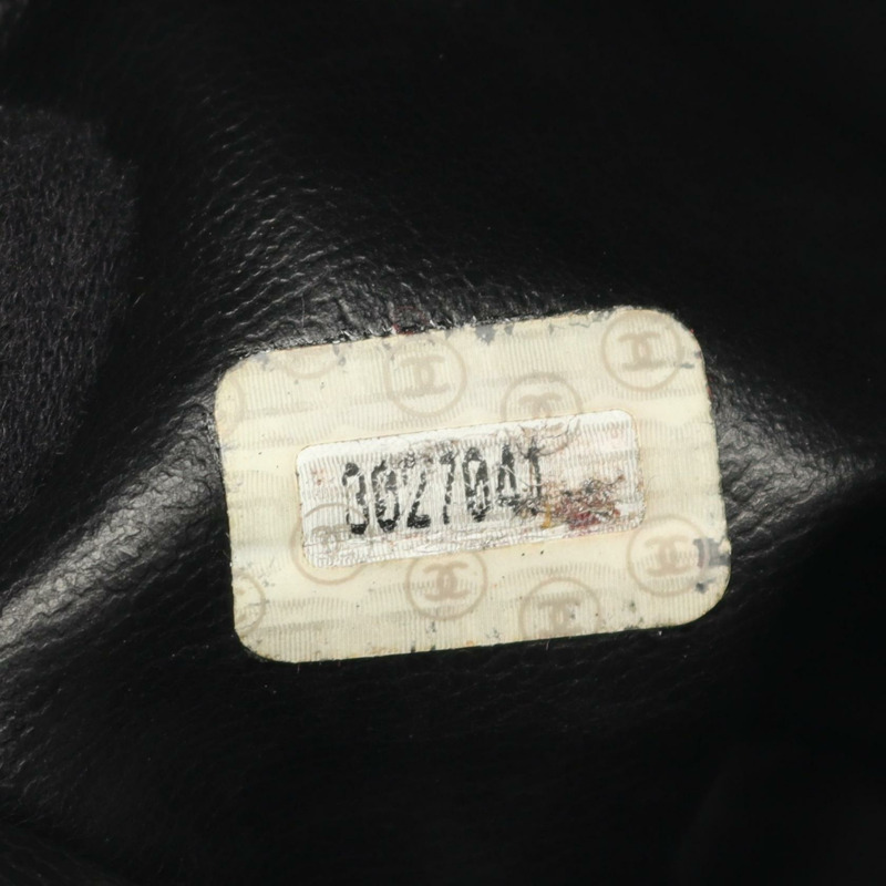 香奈兒三重 COCO 標誌鏈條單背包，羊皮材質，黑色，金色五金，二手女款-4