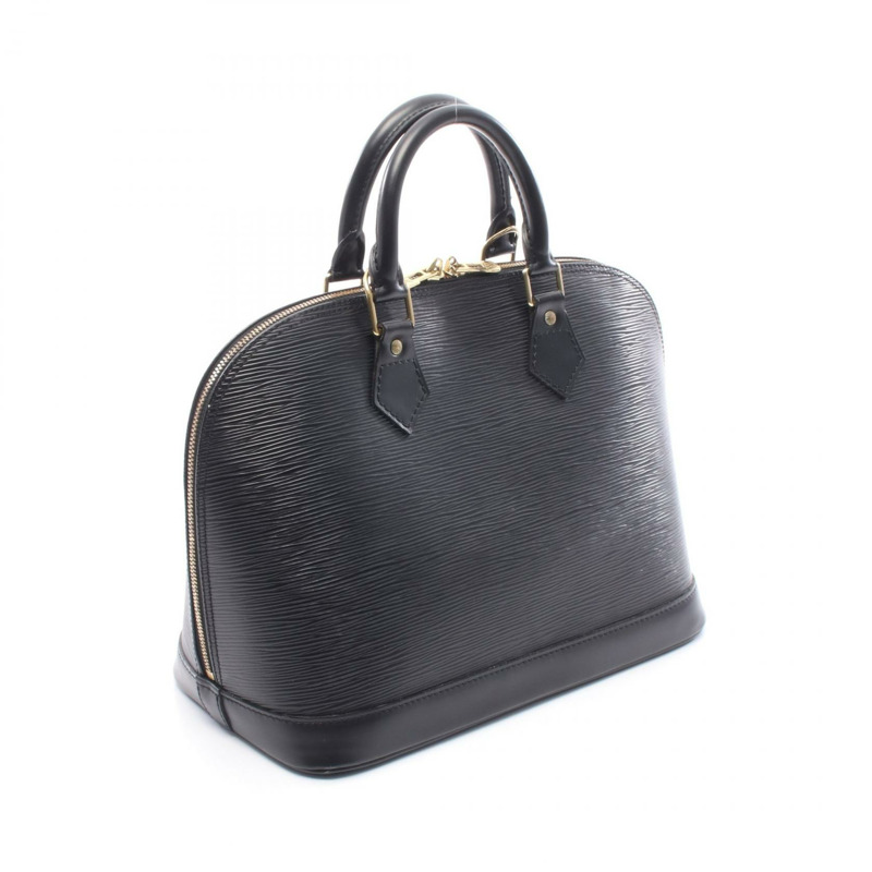 路易威登 Alma 手提包，拉鍊款，M52142，Epi 皮革，黑色，二手女士款-1