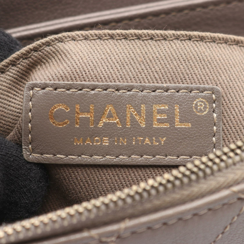 香奈兒 (CHANEL) Matelasse 斜挎單肩包 A93460 皮革灰色二手女士-3