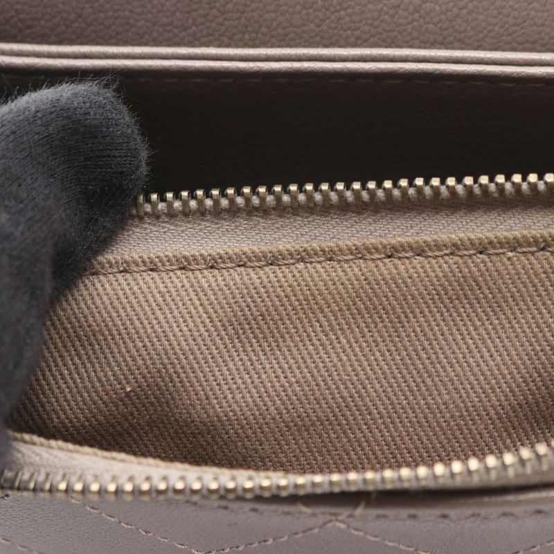 香奈兒 (CHANEL) Matelasse 斜挎單肩包 A93460 皮革灰色二手女士-5