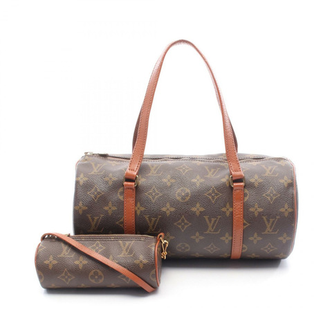 路易威登 Papillon 30 舊式單肩背包 M51365 Monogram 皮革 棕色 LV