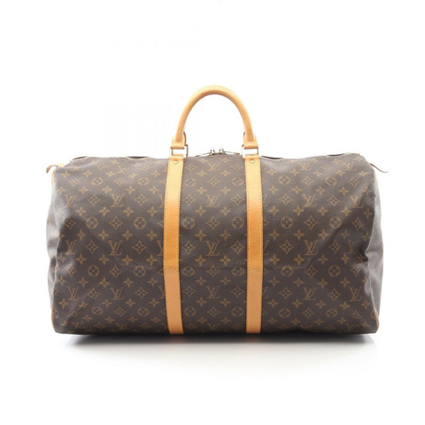 路易威登 Keepall 55 旅行手提包 M41424 Monogram 皮革 棕色 二手
